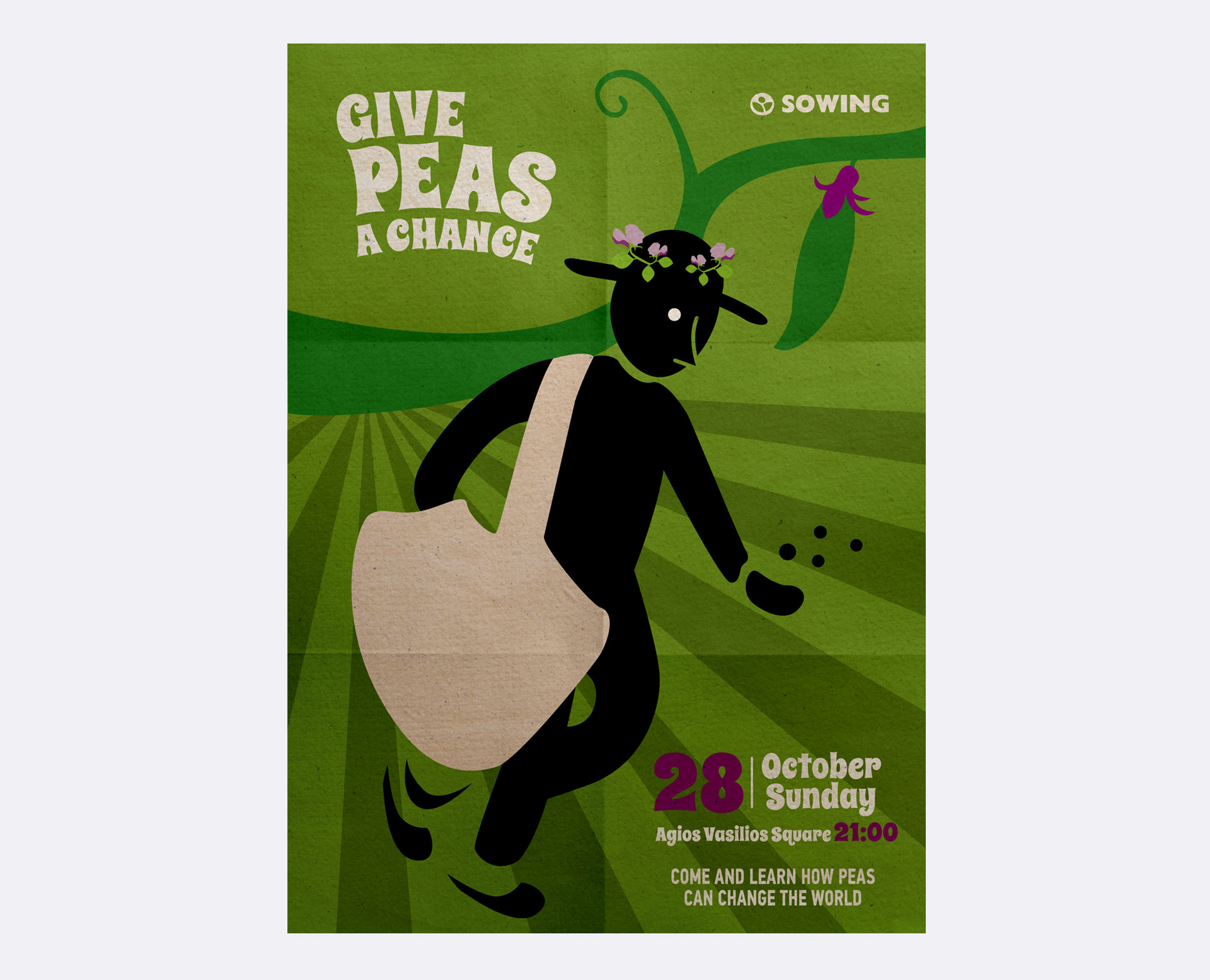 poster give peas a chance