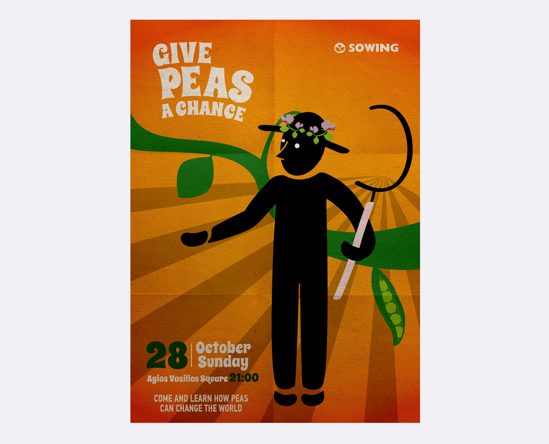 poster give peas a chance